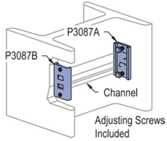 Unistrut P3087色谱柱插入i梁中的光束夹。